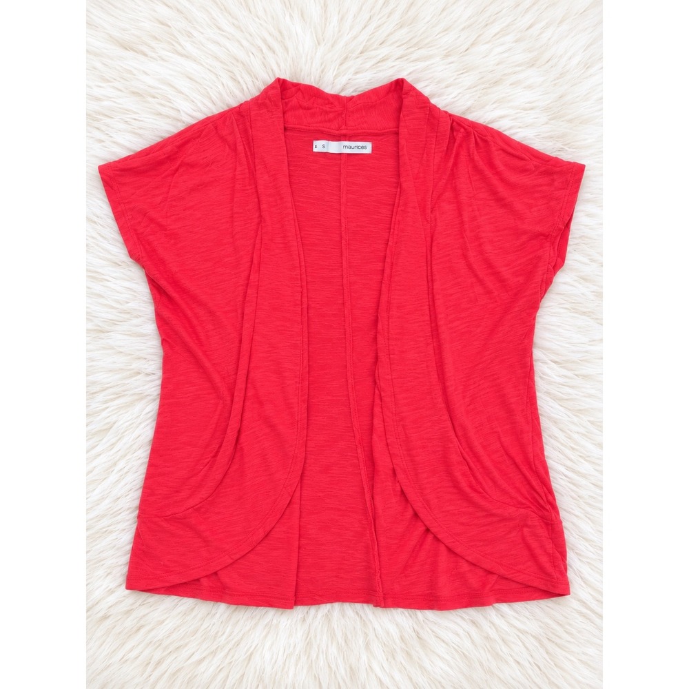 Maurices Hot Pink Fuchsia Open Front Lightweight Cardigan Women's Small